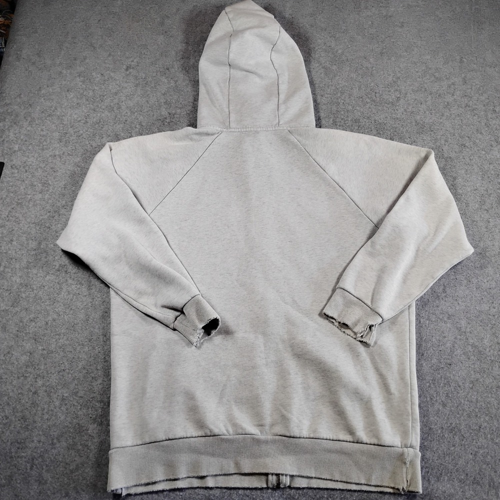 Vuori Womens Restore Hoodie VW251 Full Zip Gray Distressed Athleisure Medium - Picture 10 of 12